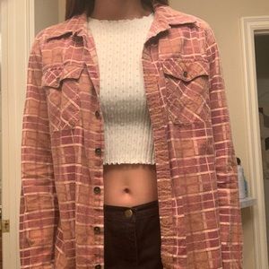 Distresses Dark pink flannel